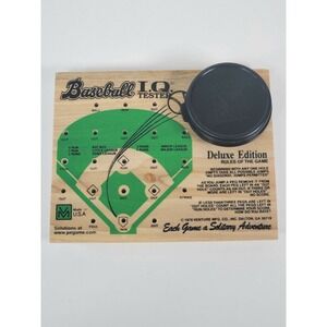 Vintage Baseball I.Q. Tester Wood Game 1978 Made in USA Excellent Condition
